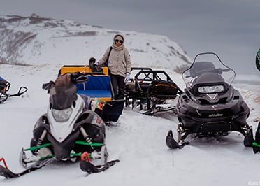 езда на снегоходах