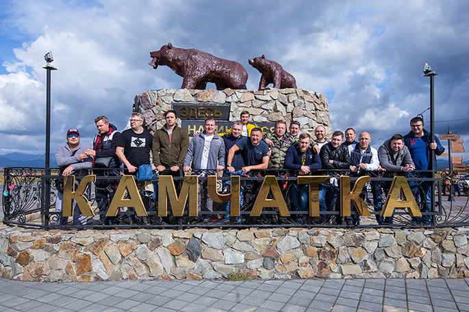 встреча группы туристов