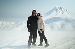 фото на фоне вулканов