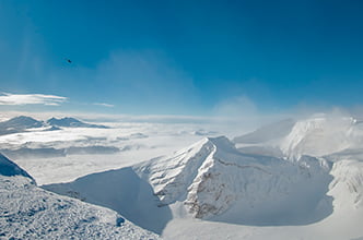 зимняя вертолетная экскурсия по Камчатке