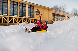 катание на ватрушках